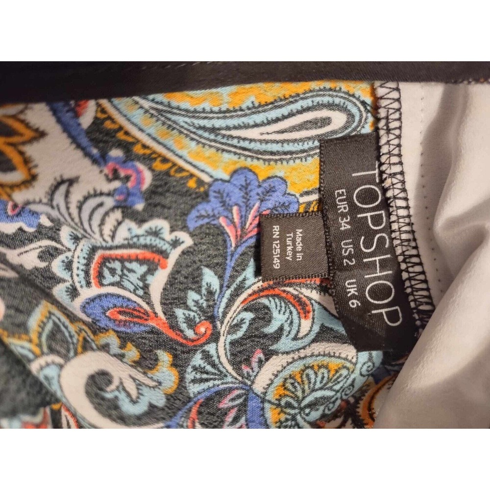Topshop Pinafore Midi Dress Size 2 Boho Fairy - Picture 7 of 8